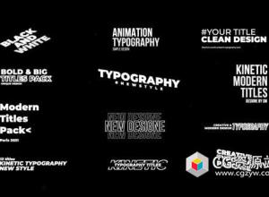 FCPX插件-12组4K时尚文字排版标题 Typography Titles 2.0