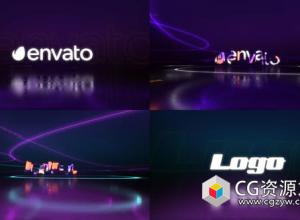 FCPX插件-带有反射故障失真logo动画 Reflection Glitch Logo
