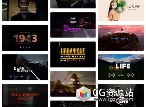 AE+PR模板-40组4K大气史诗电影预告片标题开场动画 Cinematic Titles