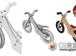 Cinema 4D自行车样条线建模大师班C4D教程+中英文字幕