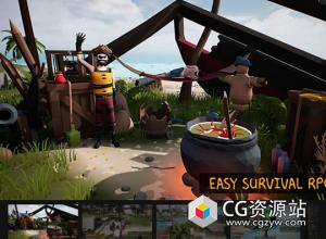 Unrea多人生存冒险角色扮演游戏系统项目 Easy Survival RPG v5 UE5.4