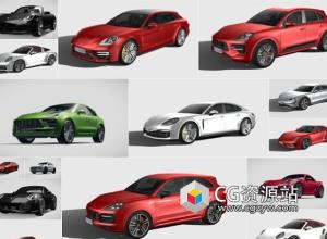 30组保时捷汽车系列3D模型 2013-2021 (FBX)