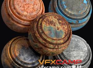 5组Substance金属磨损铁锈智能材质预设spsm格式