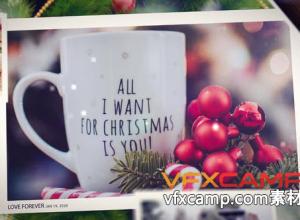 AE模板-圣诞故事幻灯片照片视频片头 Christmas Story