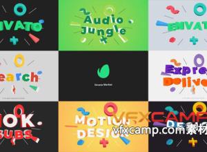 AE模板-卡通三维弹出Logo动画 Pop Up Logo Reveal