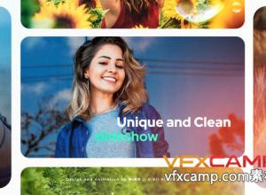 AE模板-4K回忆相册视频分屏幻灯片展示开场