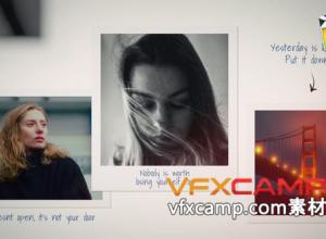 FCPX插件-照片相册爱情回忆图片文字片头开场 Photo Memories Gallery