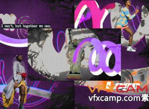 FCPX模板-多彩画笔Logo介绍动画片头 Grime Fast Opener