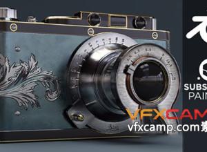 Blender与Substance Painter复古相机建模纹理制作视频教程