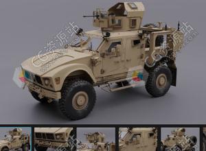 Blender模型M-ATV全地形防地雷反伏击车3D模型