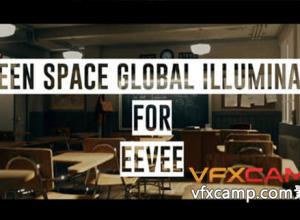 Blender全局照明工具暗部光照加强插件 Screen Space Global Illumination V1.1.3