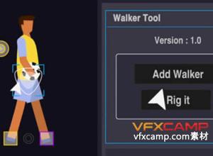 AE卡通人物走路动画脚本 Walker Tool V2.0.0 +使用教程