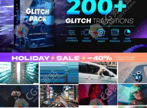 FCPX插件-200种画面信号损坏色散失真故障干扰转场预设V3+使用教程