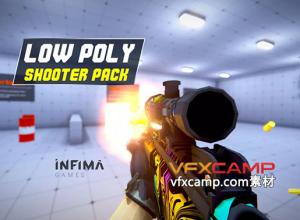 Unity低多边形射击游戏模板 Low Poly Shooter Pack v4.0