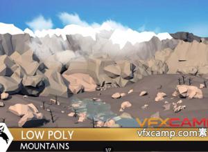 Unity低多边形风格山区环境包 Low Poly Style Mountains Environment 1.0
