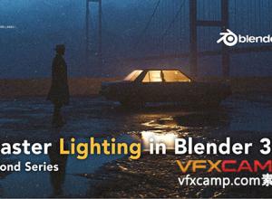 Blender灯光照明场景渲染教程中英文字幕