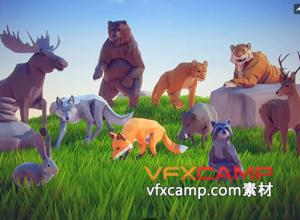 Unity低多边形动物森林套装 Poly Art: Animal Forest Set v3.4a