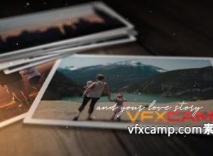 AE模板-精美照片幻灯片浪漫婚礼相册回忆片头 Romantic Photo Story