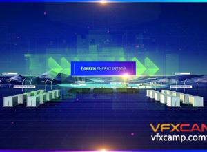 AE模板-4K光伏电太阳能绿色能源介绍 Green Energy Intro 4K