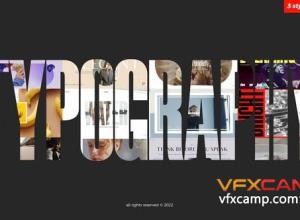 AE模板-12组大字标题图片视频开场 Typography Pack