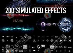 199组科幻抽象能量视觉特效EXR图像序列 带alpha通道