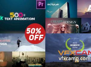 PR模板-500组时尚创意文字标题排版动画 Premiere Pro Title