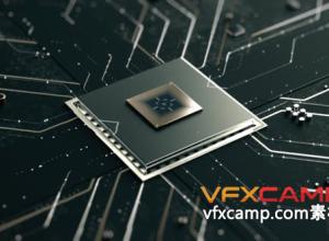 AE模板-科技芯片电路板3D动画数字标志logo片头 Hi-Tech Chip Digital Logo
