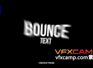 AE模板-100多个弹跳出入文字动画预设 100+ Bounce Text Animations