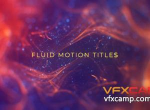AE模板-流体运动粒子流动背景文字标题片头 Fluid Motion Titles