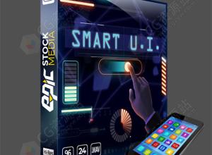 现代用户界面UI元素科幻故障点击通知警报科技机器WAV无损音效