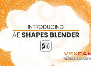形状图形混合动画制作工具AE脚本 AE Shapes Blender v1.2.1 + 使用教程