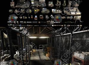 隔离区铁丝网工地设施3D模型 FBX/OBJ/Blender/Houdini/Unreal格式