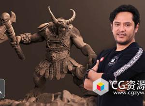 ZBrush三维海妖生物角色雕塑教程+中英文字幕