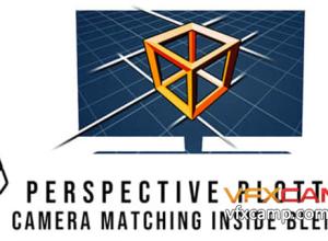 Blender摄像机三维透视匹配工具插件 Perspective Plotter v1.2.7