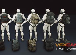 Unreal Engine(UE4)10种背包系列 Backpack Collection