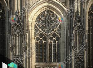 Substance Designer材质纹理哥特式建筑科隆圆顶制作视频教程