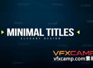 FCPX插件-16组4K简洁文字标题排版动画 Minimal Titles
