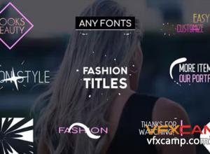 达芬奇模板-12组时尚液体图形彩色文字标题排版动画 Fashion Titles Collection