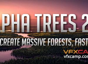 Blender自然植物树木场景快速生成渲染插件+预设Alpha Trees Pro 2.3.6