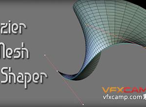 Blender贝塞尔曲线控制网格变形建模插件 Bezier Mesh Shaper v0.9.66
