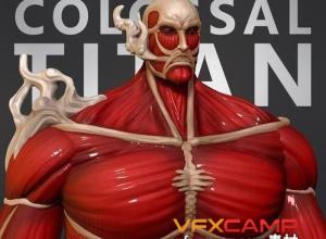 动漫泰坦巨人角色3D打印模型