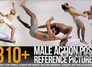 316张男性打斗动作姿势造型高清参考图片