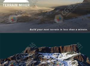Blender自然环境地形场景预设 Terrain Mixer  v3.4.1+v3.1.0+中英文字幕教程