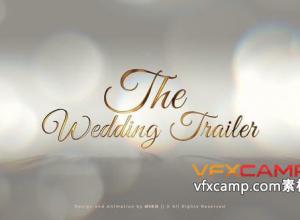 AE模板-婚礼预告片文字标题视频包装片头 Wedding Trailer