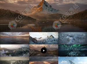 Blender制作大型三维自然环境场景海洋森林沙漠视频教程+中英文字幕