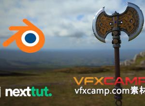 Blender/Substance游戏斧头建模纹理视频教程+中英文字幕