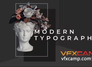 PR模板-16个很酷创意现代文字排版动画 Modern Typography