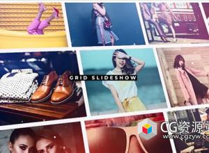 FCPX插件-时尚分屏网格照片回忆视频片头 Grid Fashion Slideshow