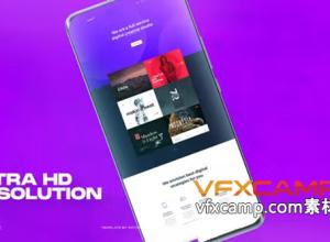 AE模板-4K时尚安卓手机APP包装宣传片头 Android Mockup