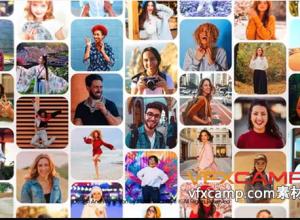 AE模板-多屏分屏图片视频logo动画 Multi Screen Opener